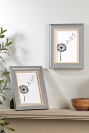 Set of 2 Grey Malvern Picture Frames - Image 1 of 4