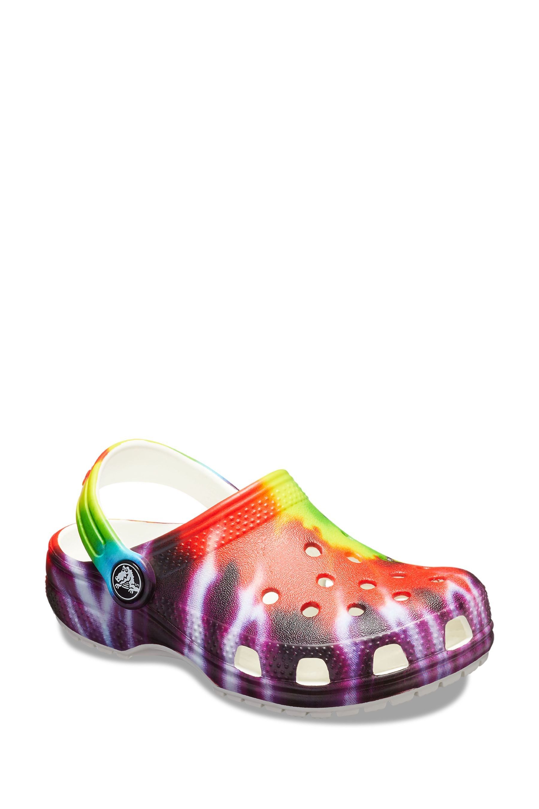 Buy Crocs Toddler Red Classic Tie Dye Graphic Clog Sandals from Next Luxembourg