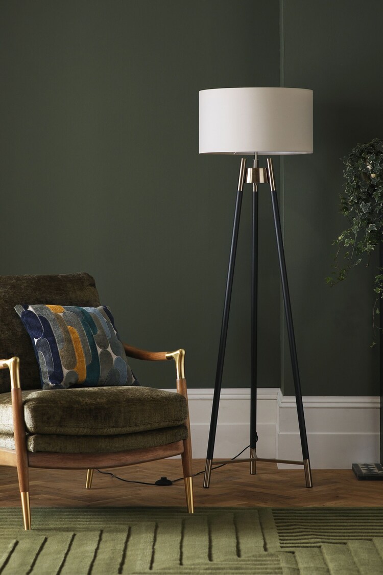 Buy Black Hudson Floor Lamp from the Next UK online shop