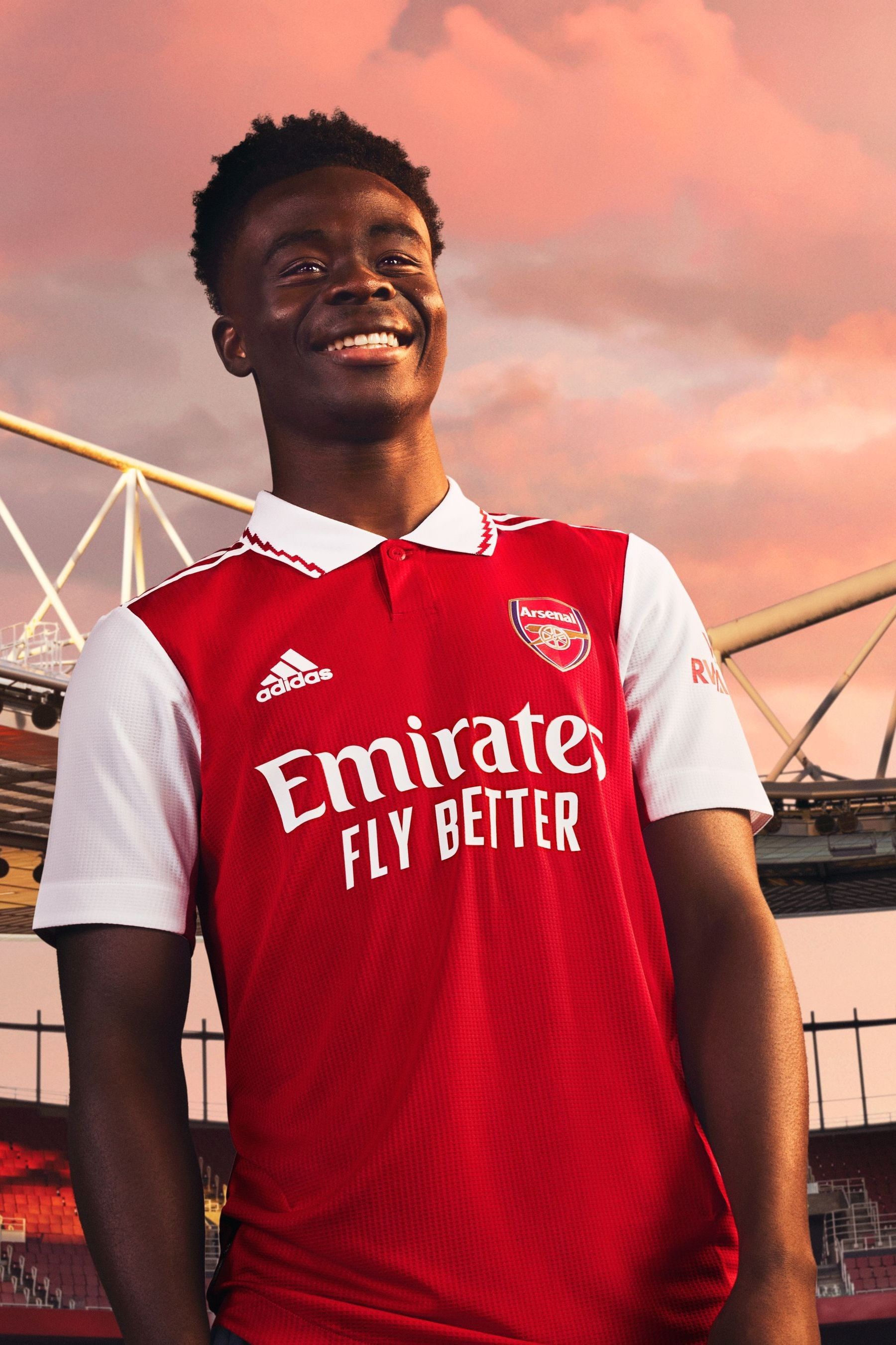 adidas Red Blank Arsenal 22 23 Adult Home Shirt