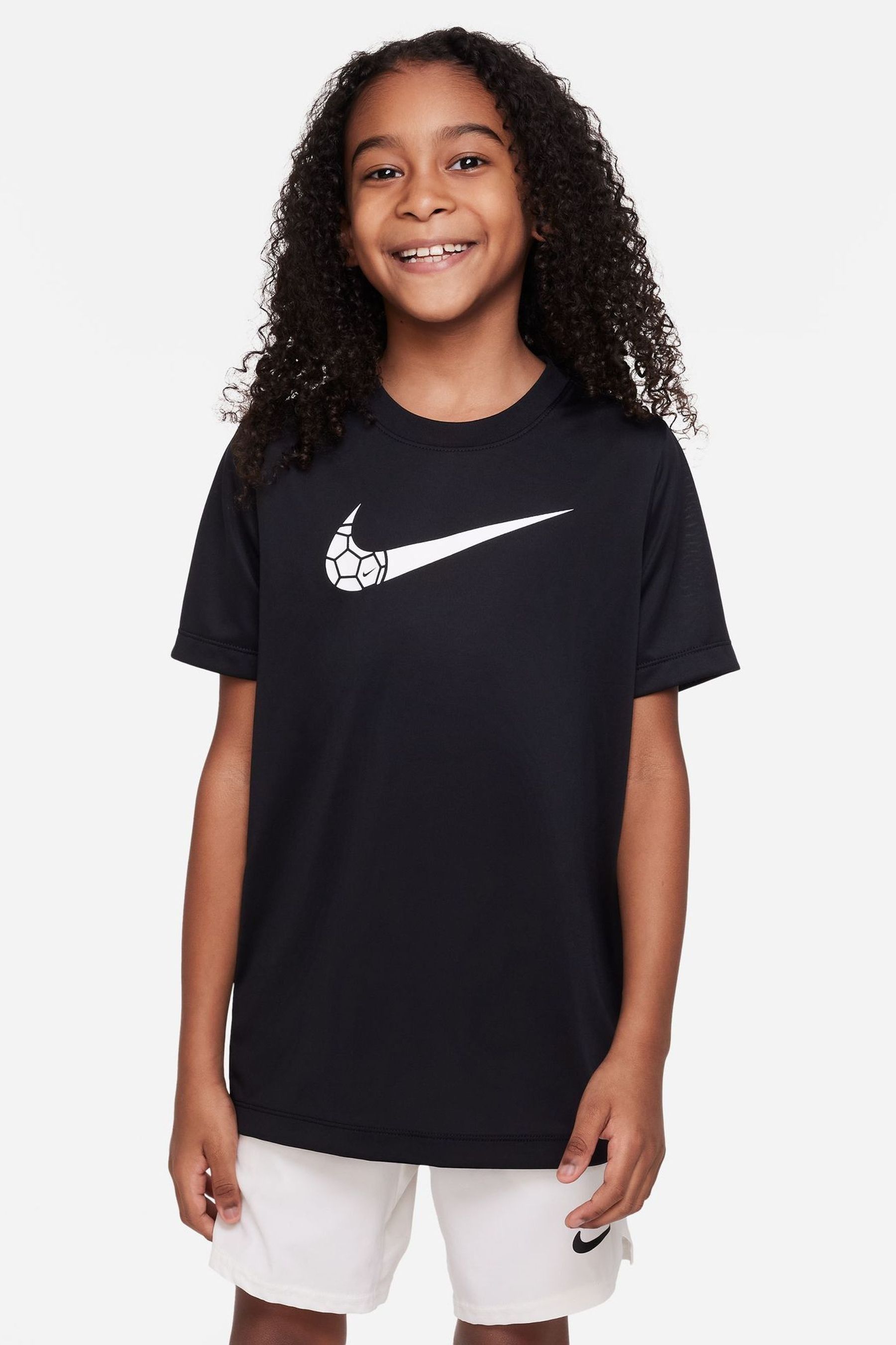 Buy Nike Black Dri FIT Football Graphic Training T Shirt from Next Hong Kong