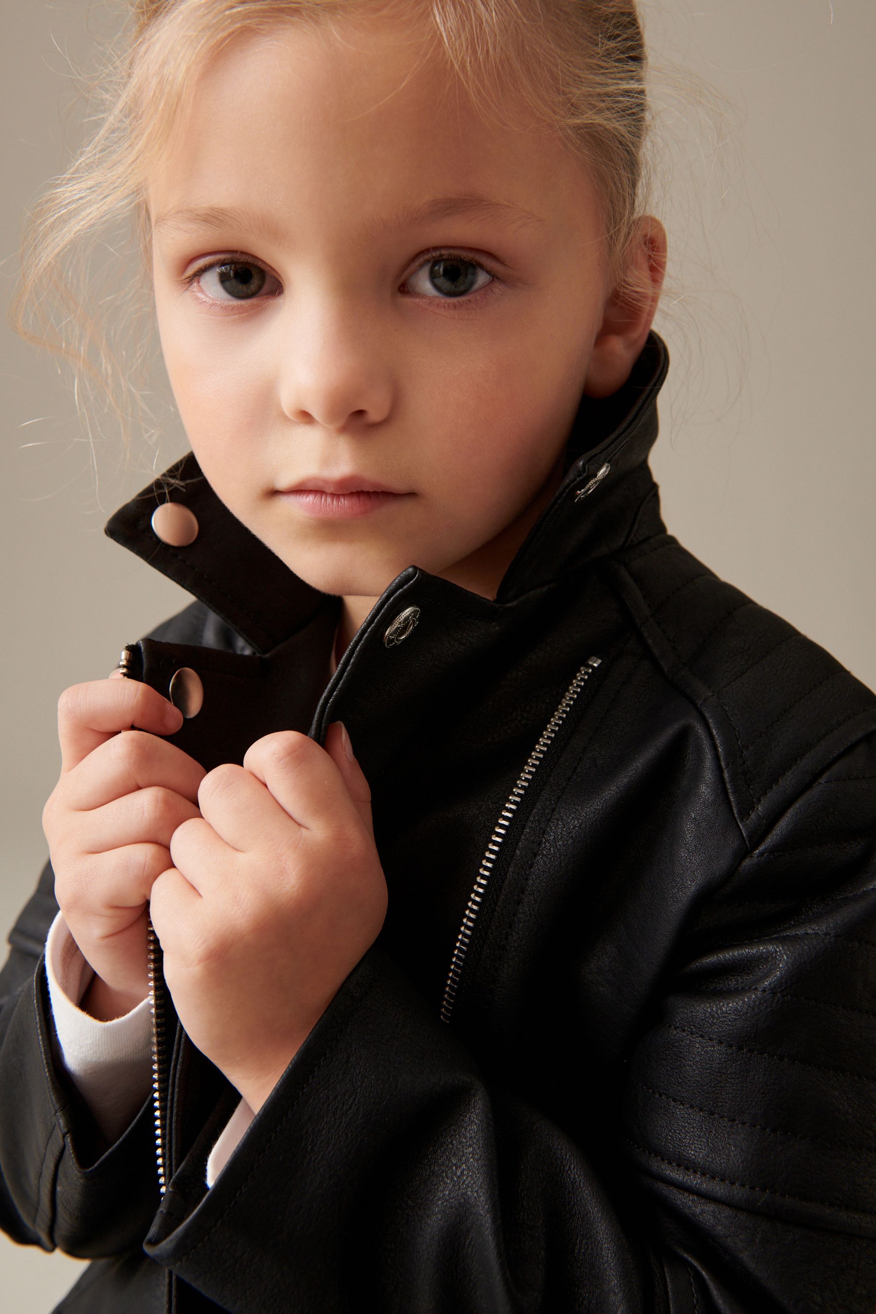 Buy Black PU Biker Jacket 3 16yrs from the Next UK online shop