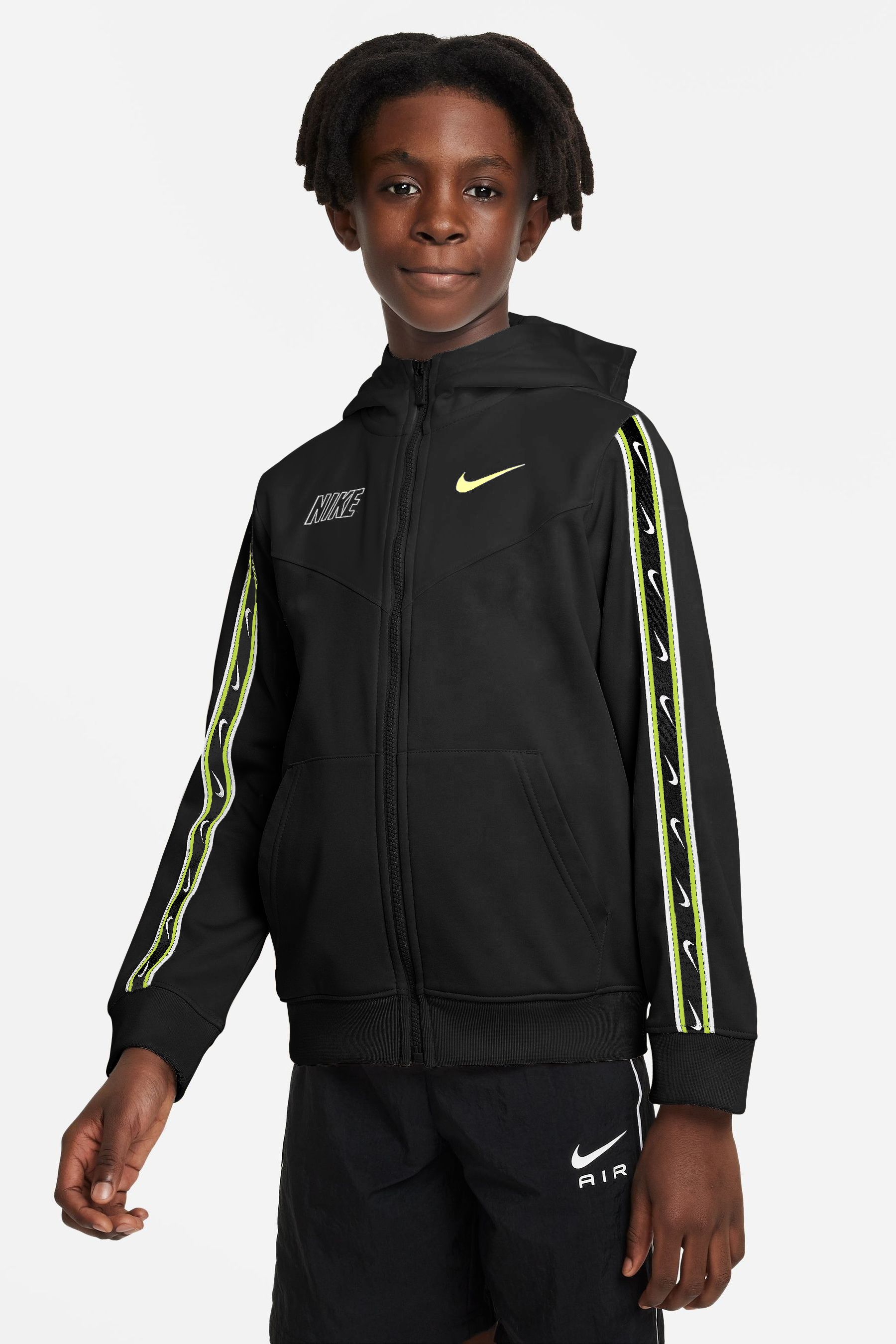 Buy Nike Black Lime Repeat Full Zip Hoodie from Next Lithuania