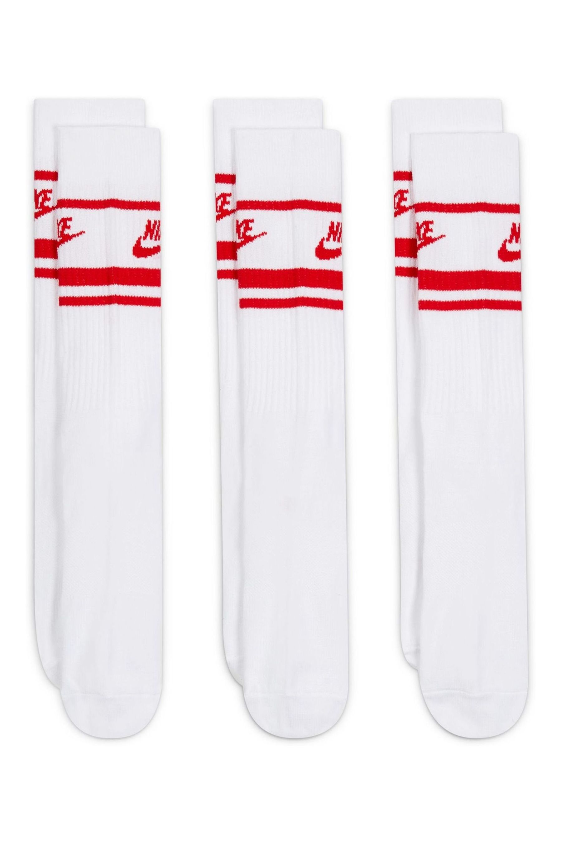 White nike socks with red swoosh new arrivals