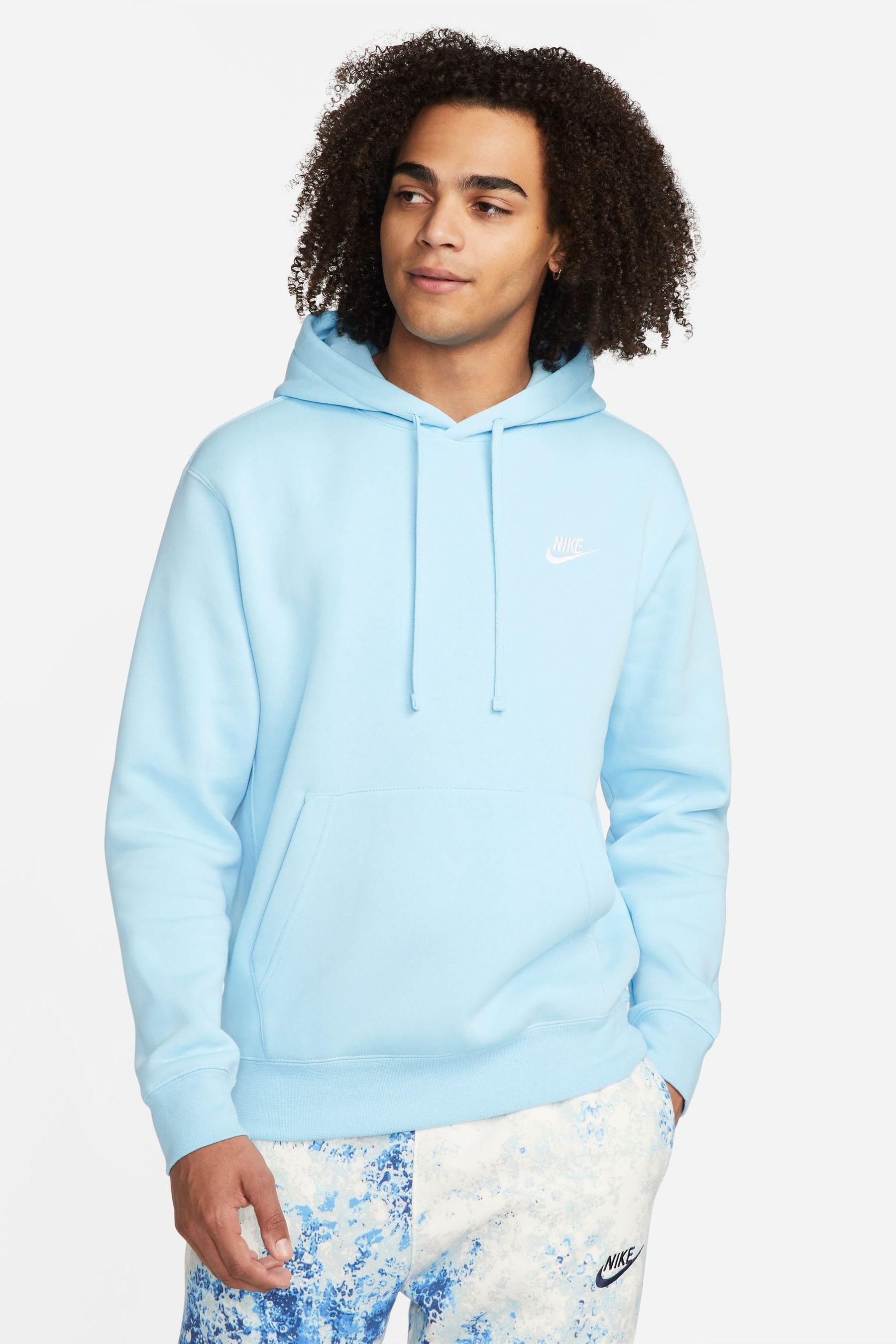 Light blue nike pullover online