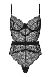 Ann Summers Black 3 Hold Me Tight Lace Bodysuit - Image 7 of 7