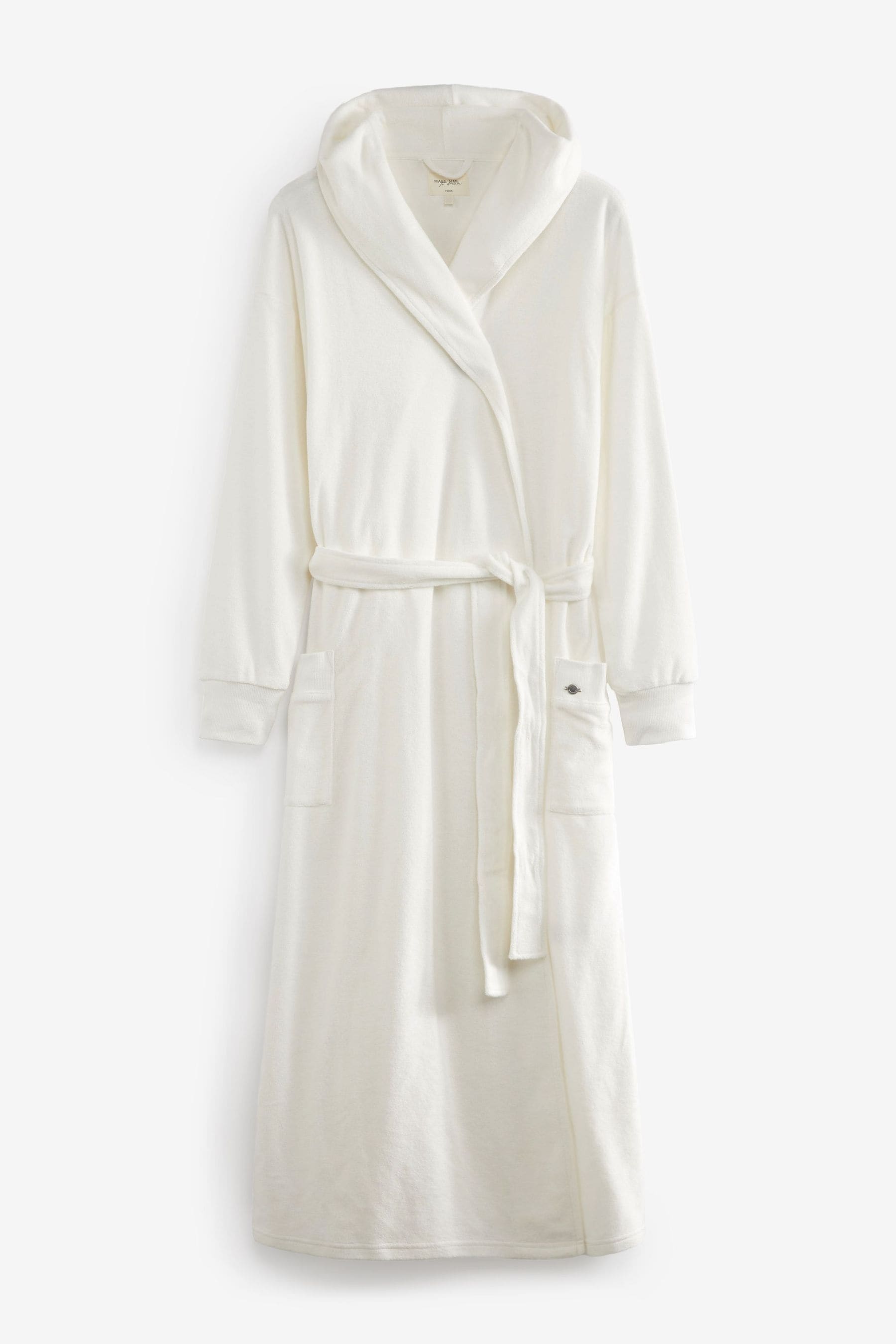 Buy White Towelling Dressing Gown from Next Luxembourg