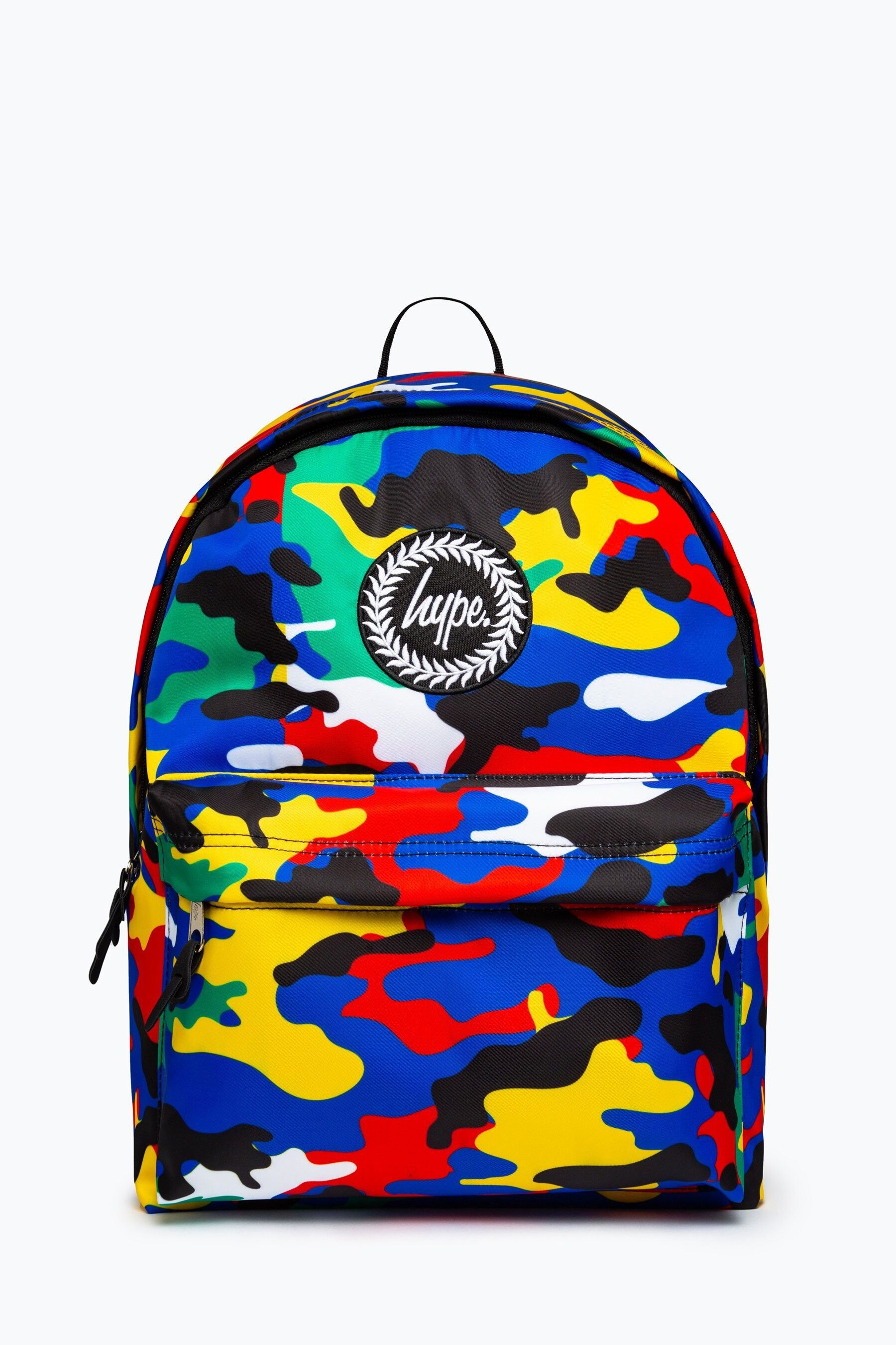 Buy Hype. Blue Primary Camo Hype Backpack from Next Luxembourg