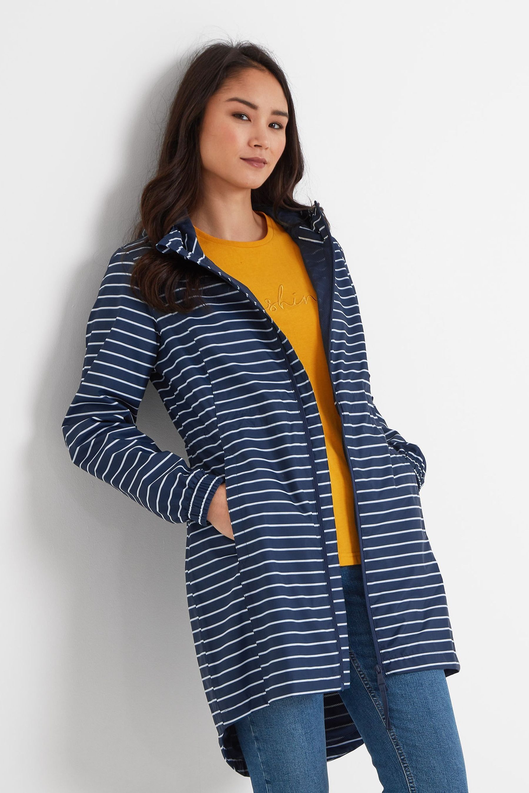 Buy TOG24 Blue stripe Kilnsey Womens Waterproof Jacket from Next Luxembourg