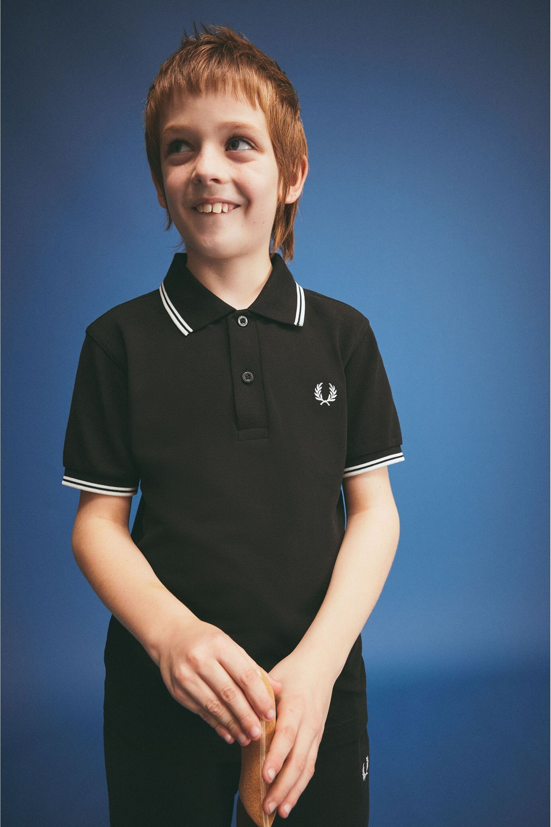 Fred Perry Kids Twin Tipped Polo Shirt - Image 2 of 4