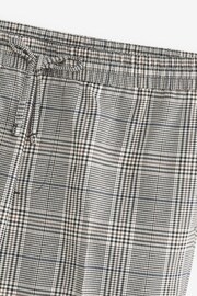 Navy Blue Check Formal Joggers - Image 7 of 8