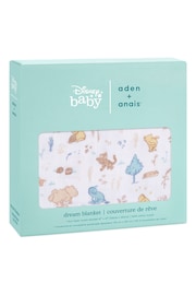 aden + anais White Dream Blanket 100% Cotton Muslin Baby Winnie In The Woods - Image 3 of 4