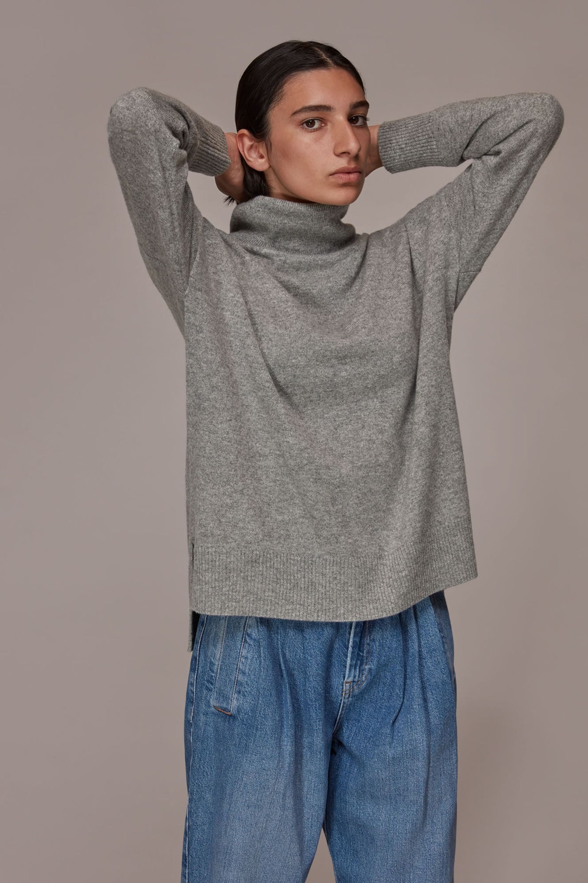 Whistles Cashmere Roll Neck Jumper - Image 3 of 5