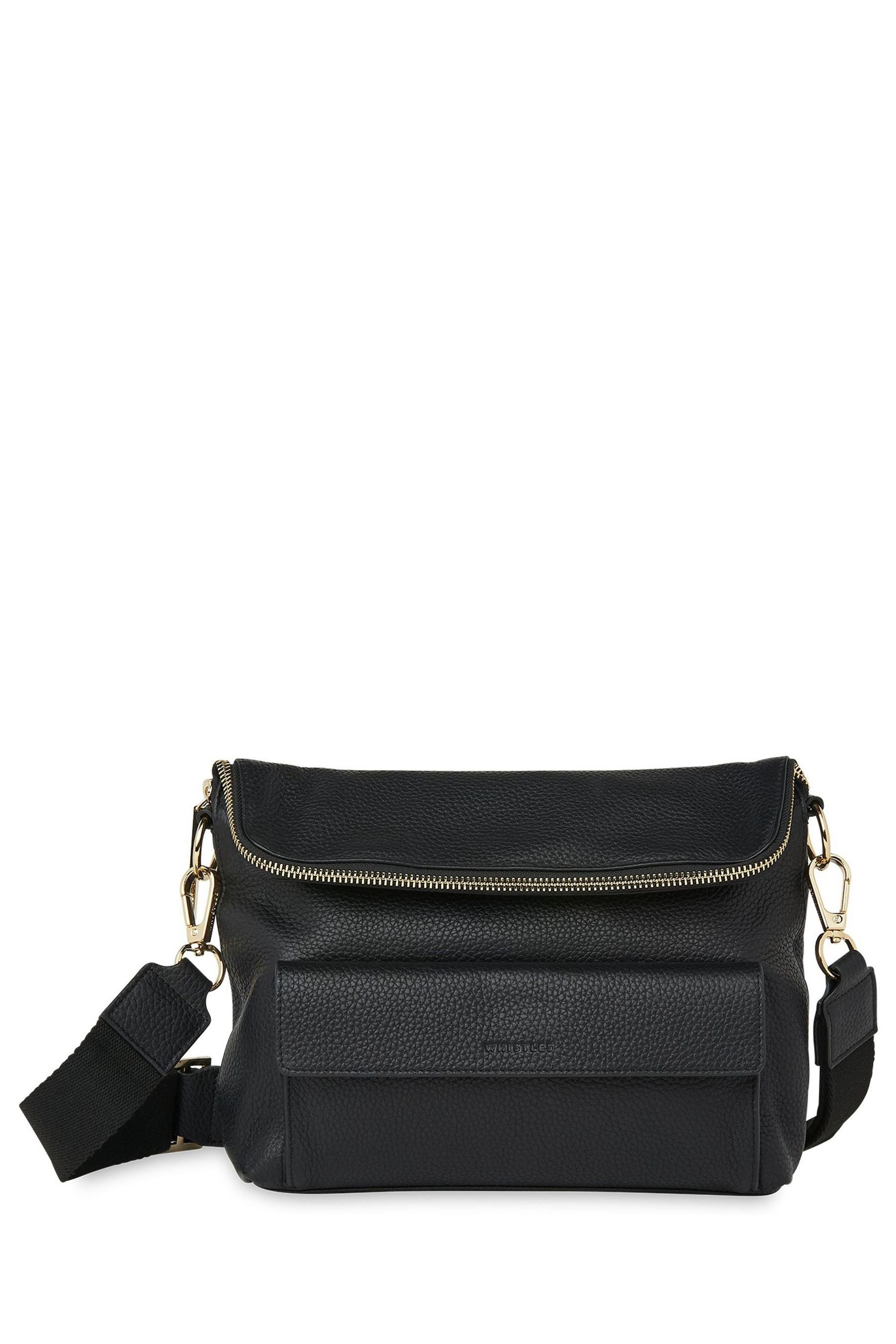 Whistles Black Cross Body Vida Bag