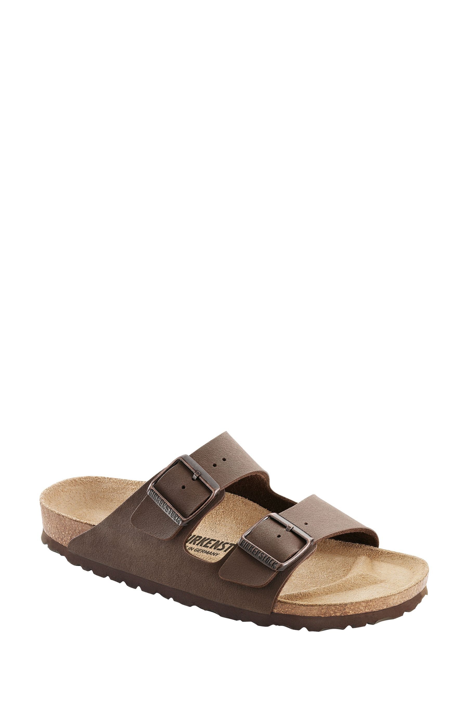 Buy Birkenstock Brown Arizona Birko Flor Nubuck Sandals from Next Luxembourg