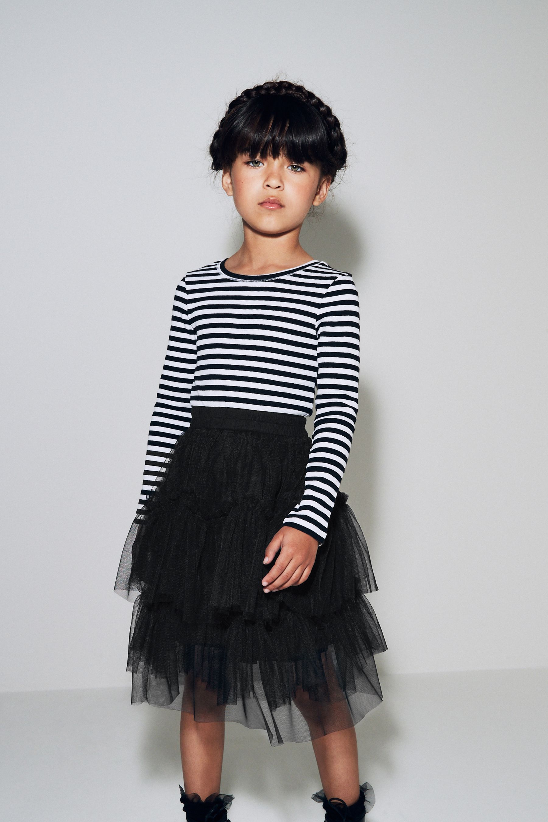 Little girl black tulle skirt clearance