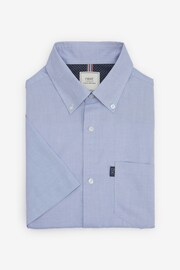 Pale Blue Slim Fit Easy Iron Button Down Oxford Shirt - Image 4 of 6