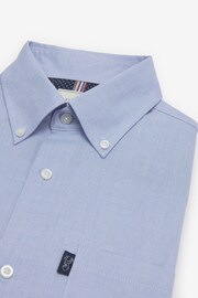 Pale Blue Slim Fit Easy Iron Button Down Oxford Shirt - Image 5 of 6