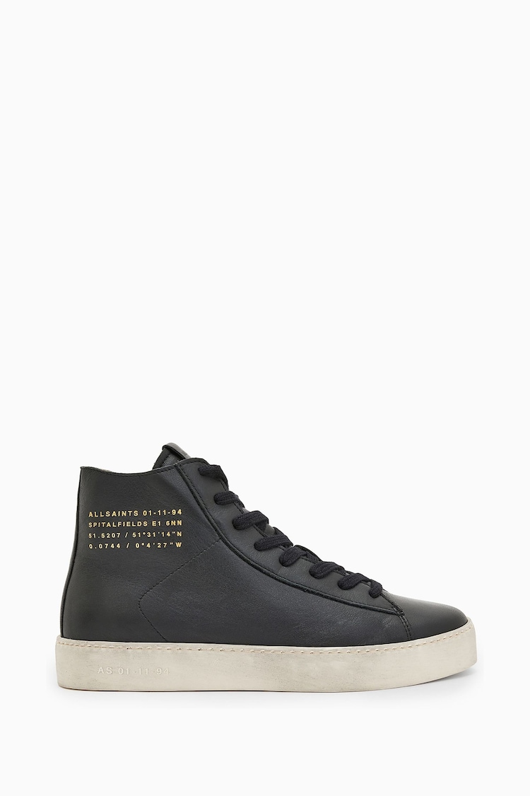 AllSaints Black Tana High Tops - Image 1 of 7