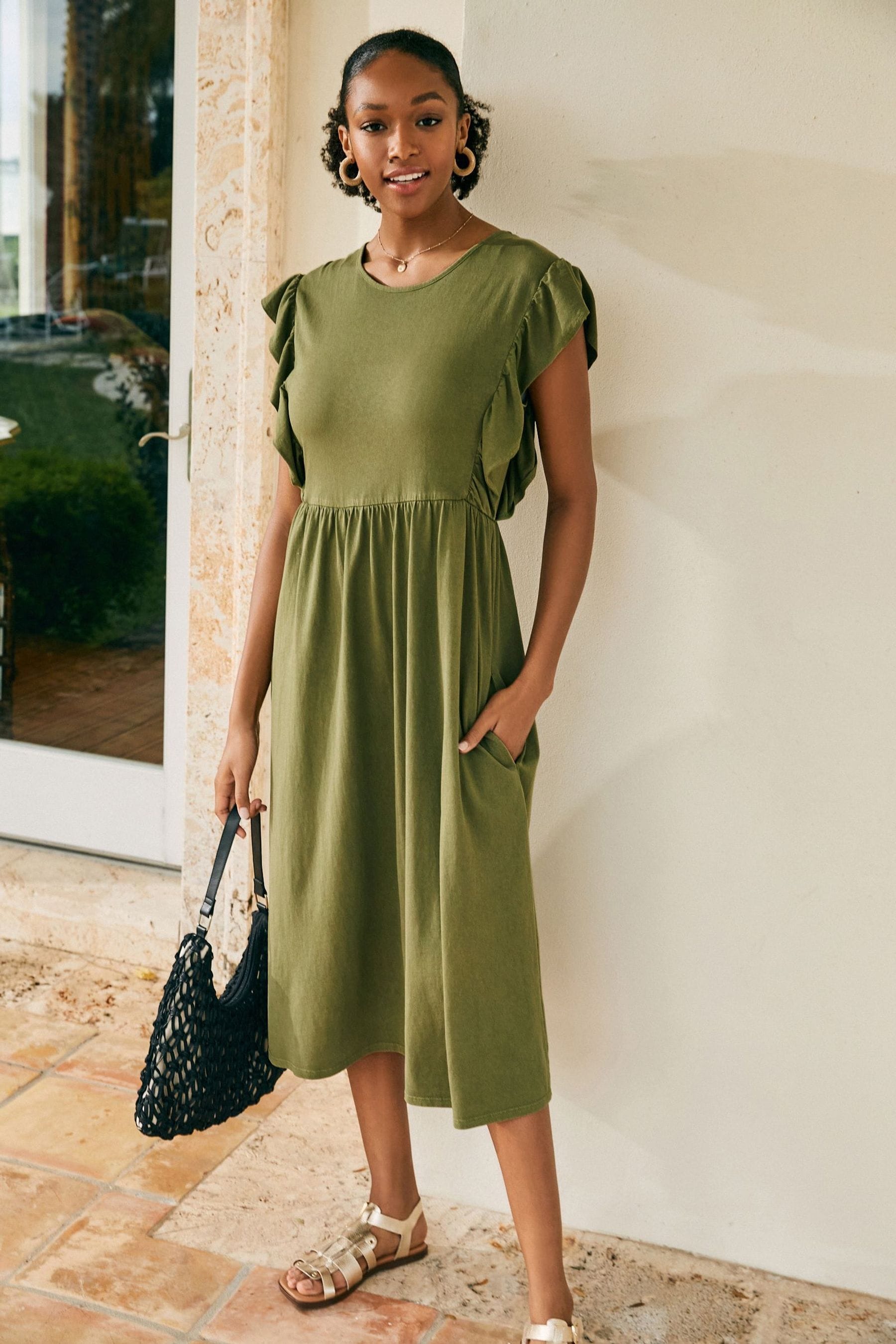 Next green shirt dress outlet