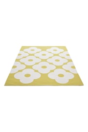 Orla Kiely Yellow Spot Flower Rug - Image 2 of 4