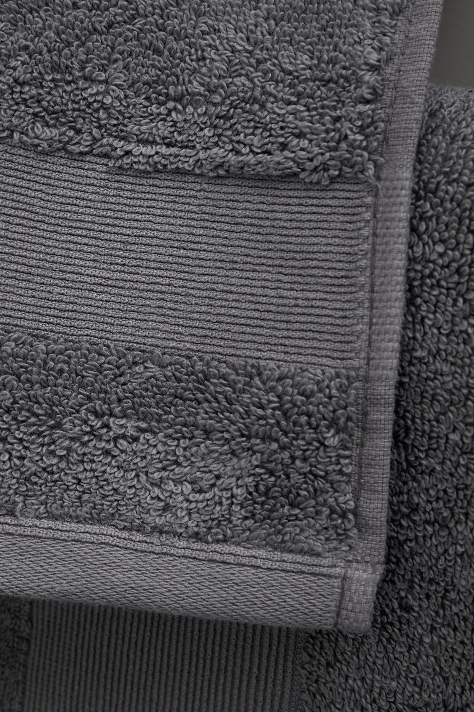 Catherine Lansfield 6 Piece Grey Anti-Bacterial Towel Bale - Image 3 of 5