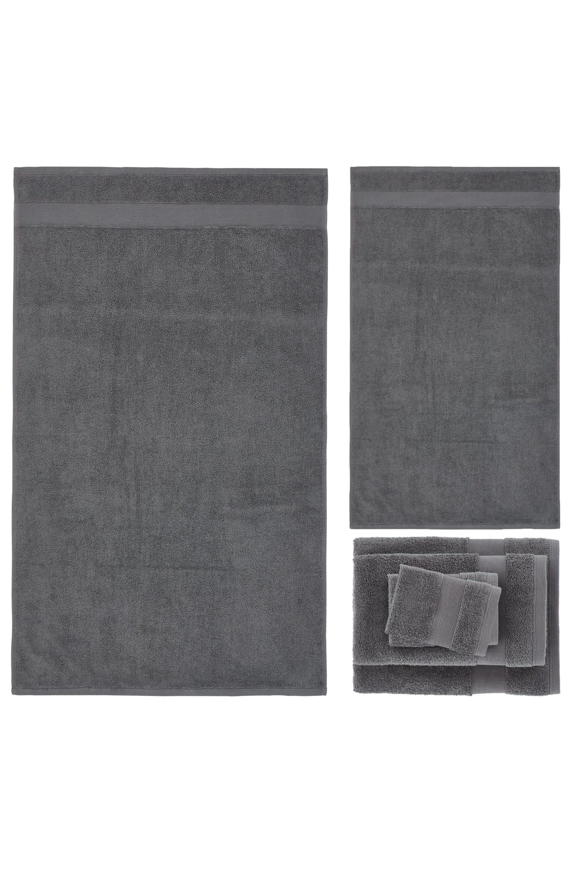Catherine Lansfield 6 Piece Grey Anti-Bacterial Towel Bale - Image 5 of 5