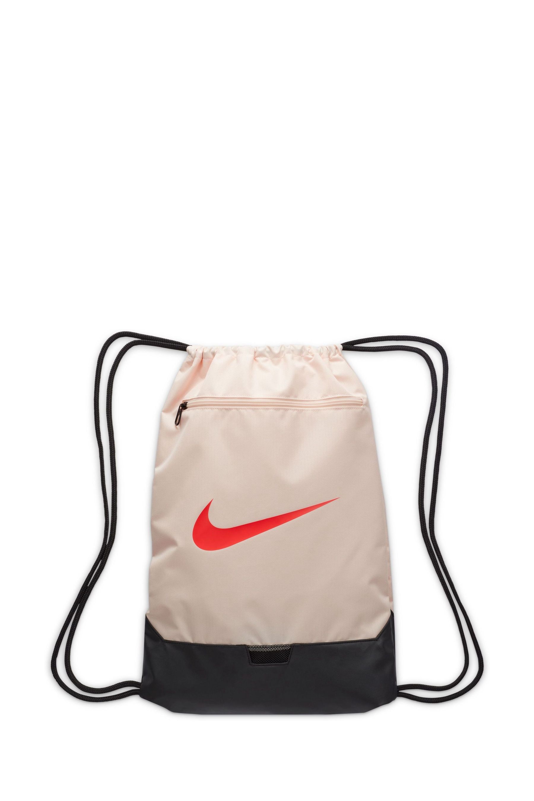 Buy Nike Orange Brasilia Drawstring Bag 18L from Next Luxembourg