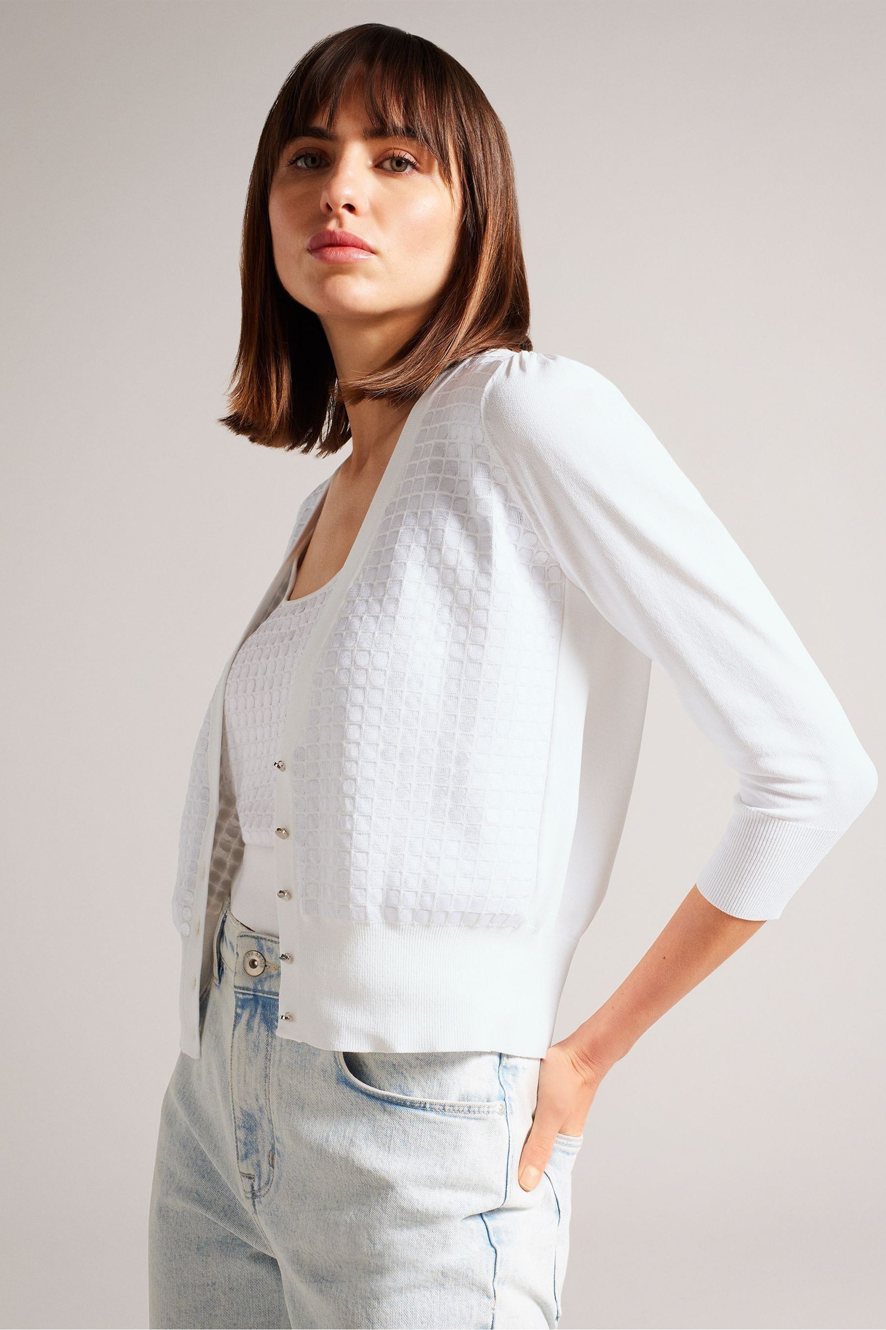 Ted baker white cardigan sales
