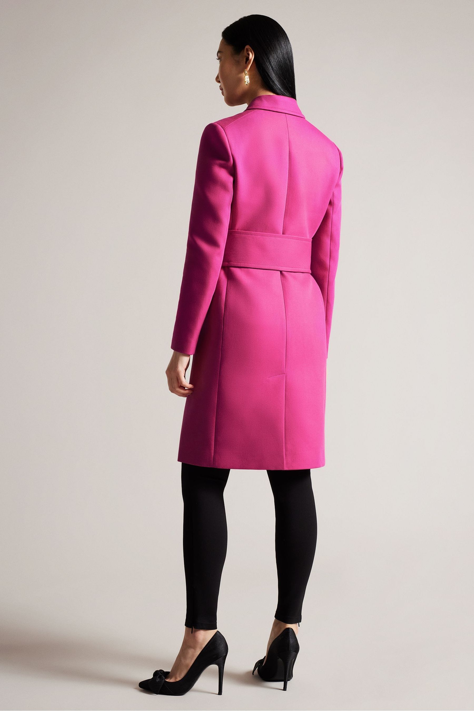 Ted baker pink trench coat top