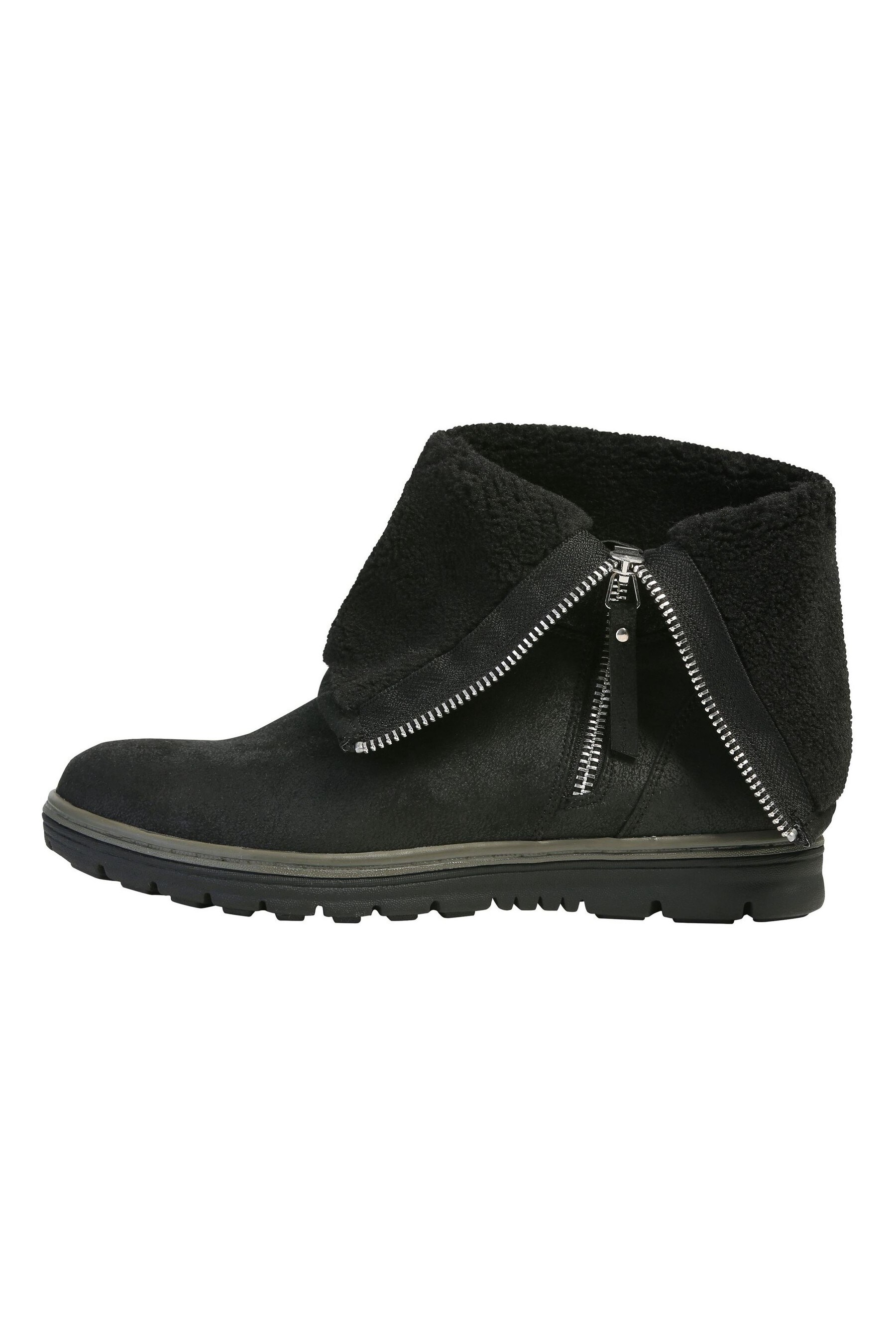 Buy M Co Black Fold Over Ankle Boots from Next Ireland