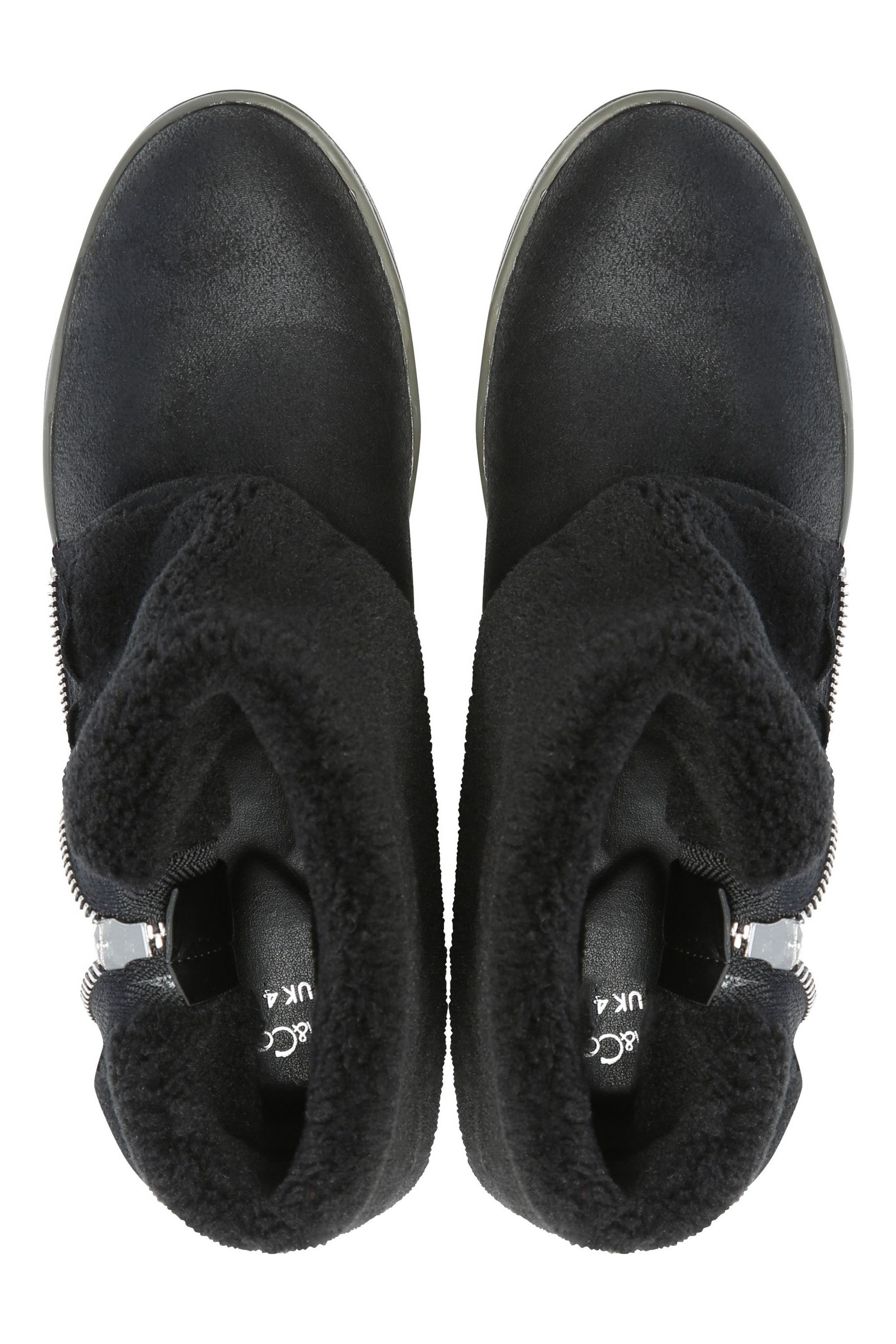 Buy M Co Black Fold Over Ankle Boots from Next Ireland