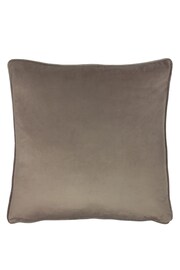 Evans Lichfield Cedar Brown Opulence Velvet Polyester Filled Cushion - Image 1 of 2