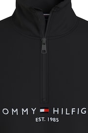 Tommy Hilfiger Black Logo Mock Neck Jumper - Image 6 of 6