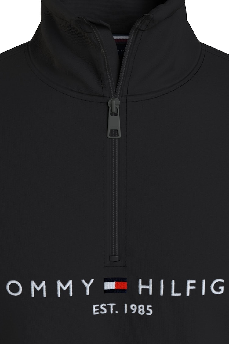 Tommy Hilfiger Black Logo Mock Neck Jumper - Image 6 of 6