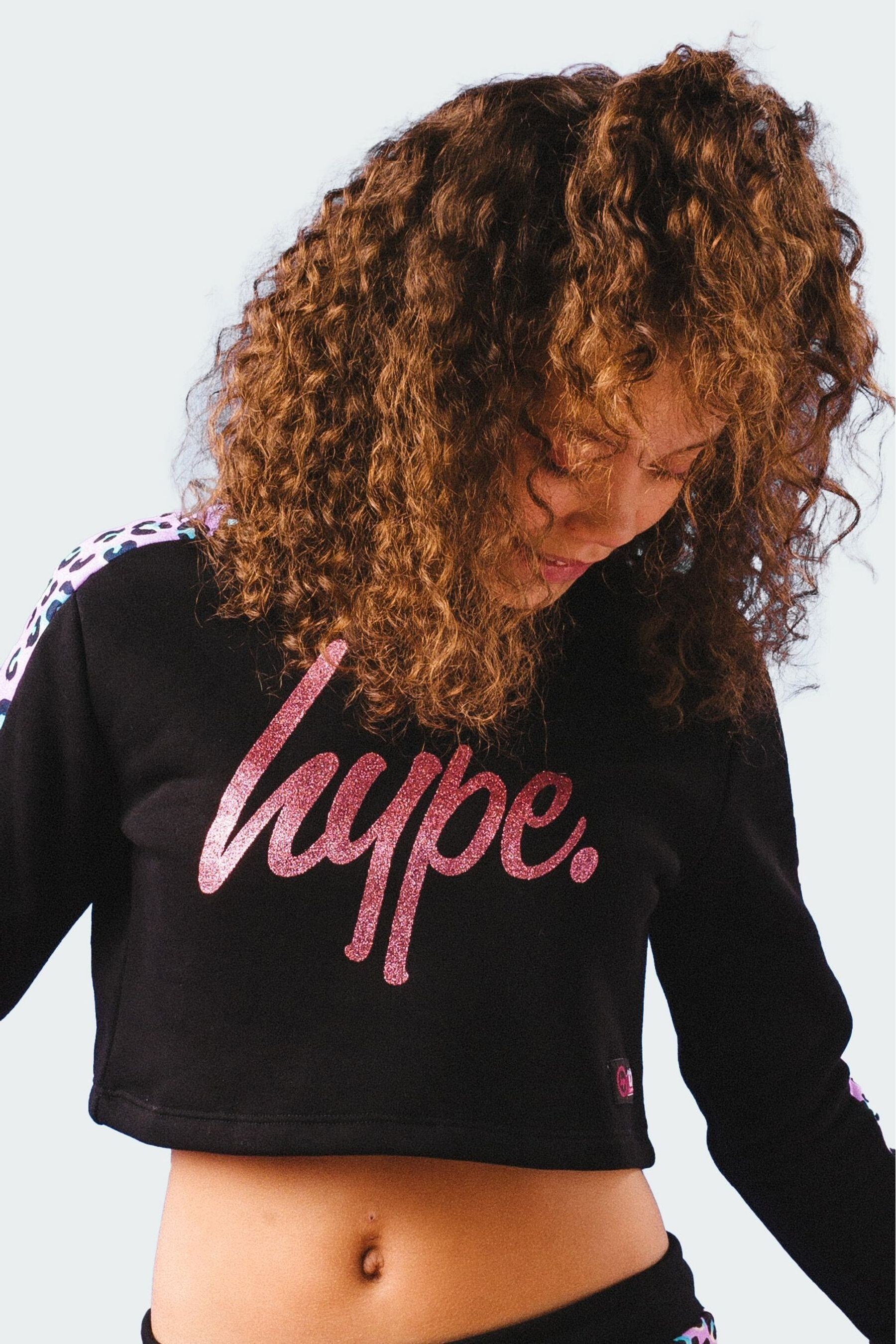 Hype cropped hoodie top