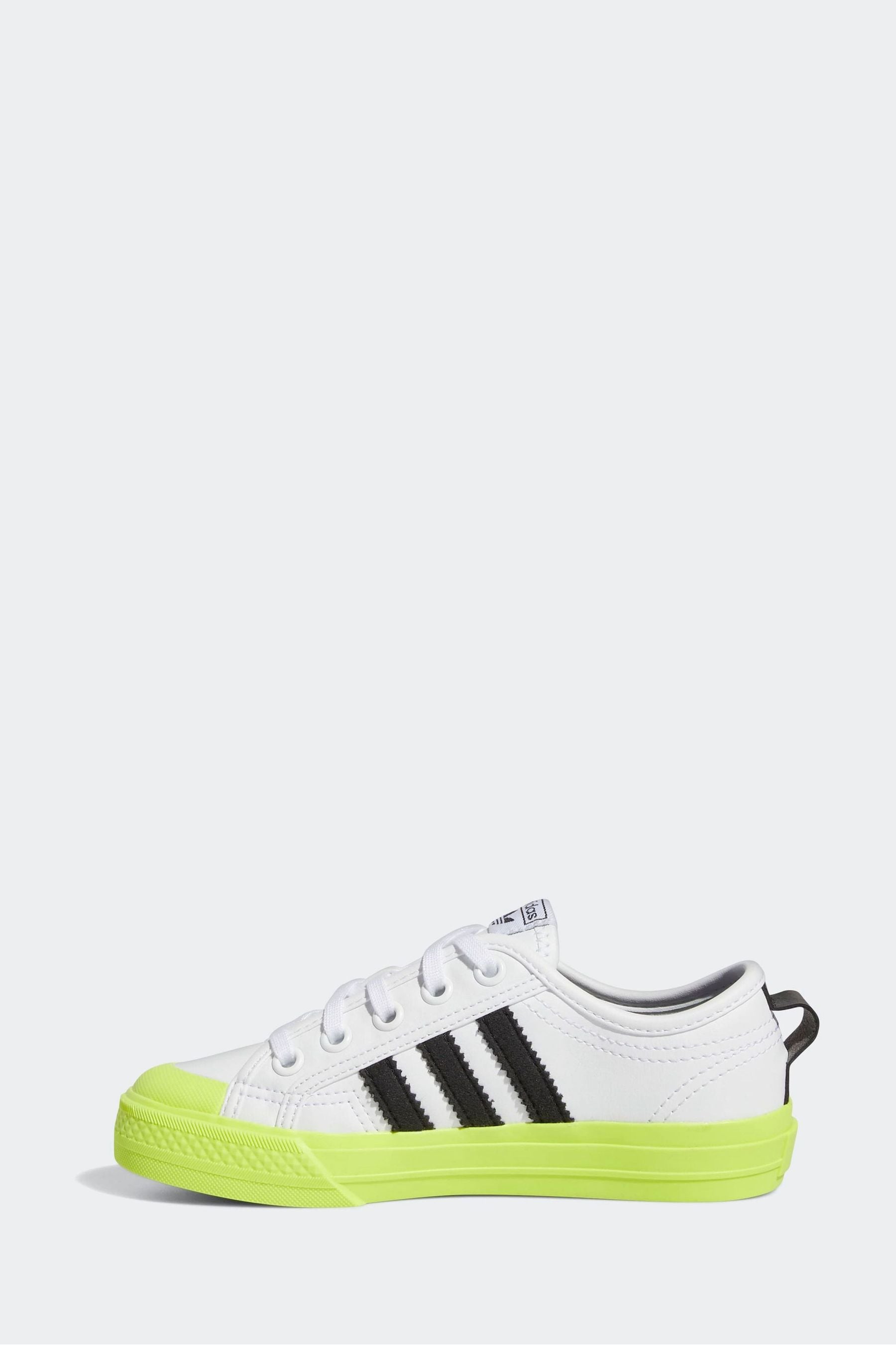 White adidas nizza trainers cheap