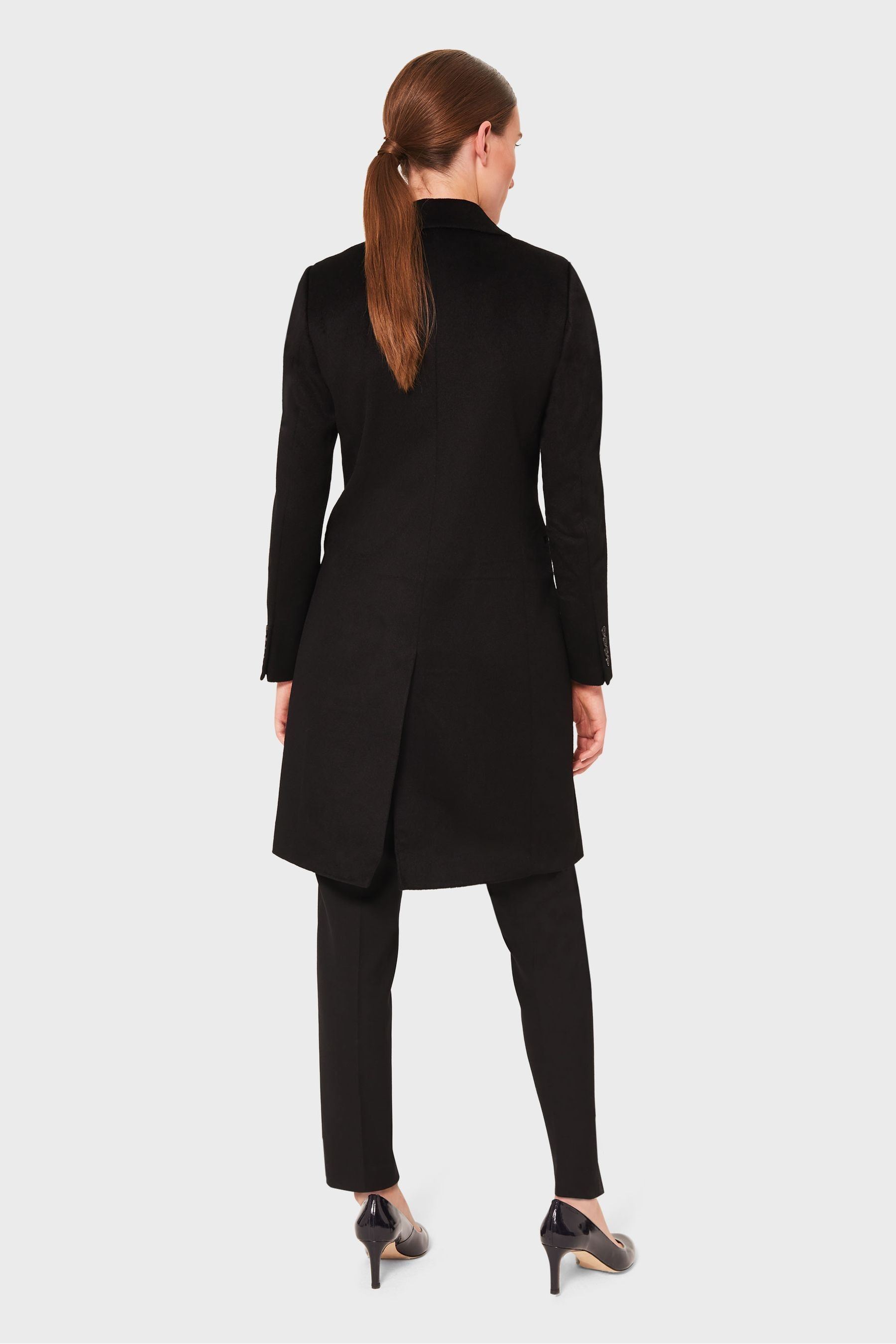 Buy Hobbs Black Petite Tilda Wool Coat from Next Qatar
