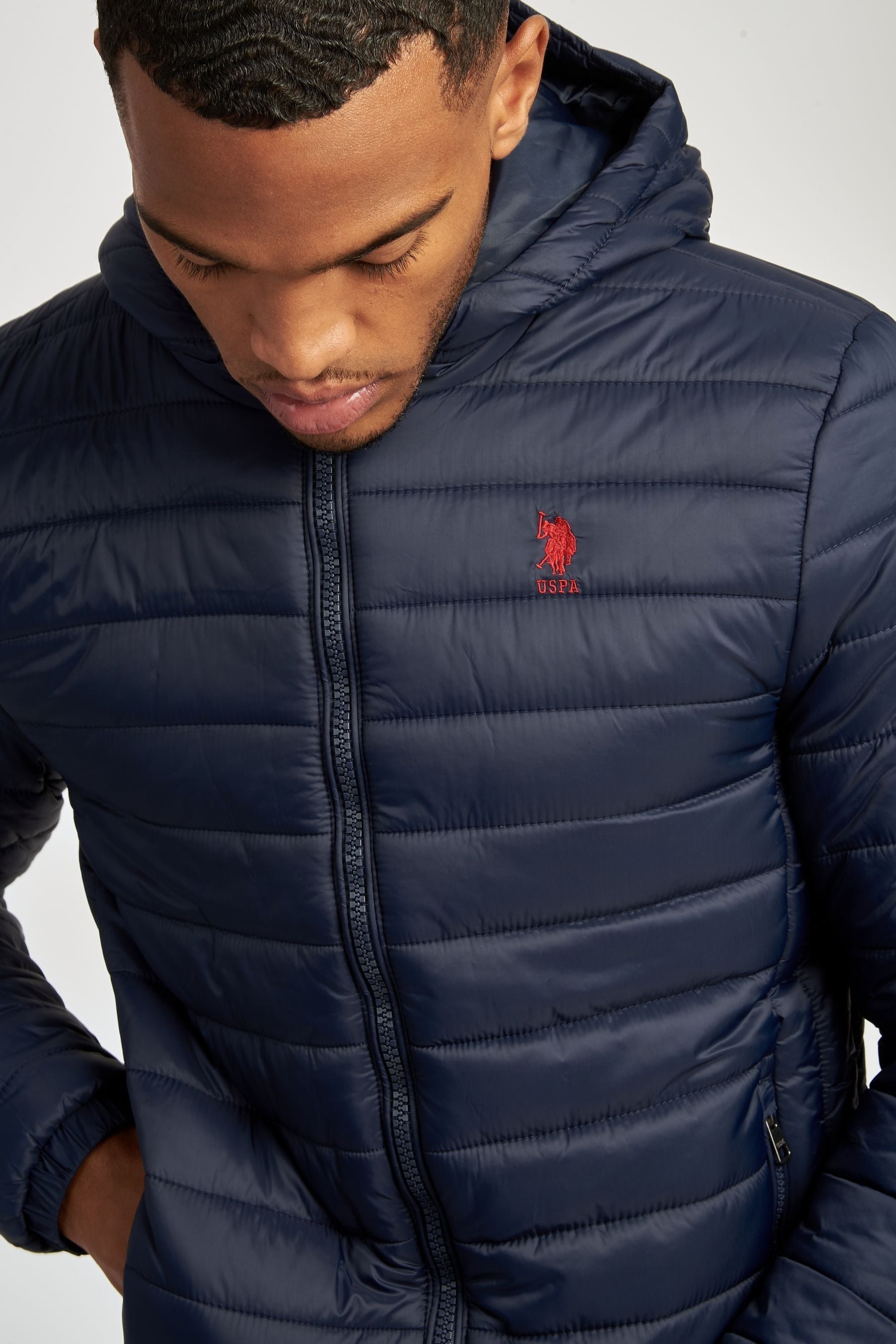 Buy U.S. Polo Assn. Mens USPA Hooded Quilted Coat from Next Ireland