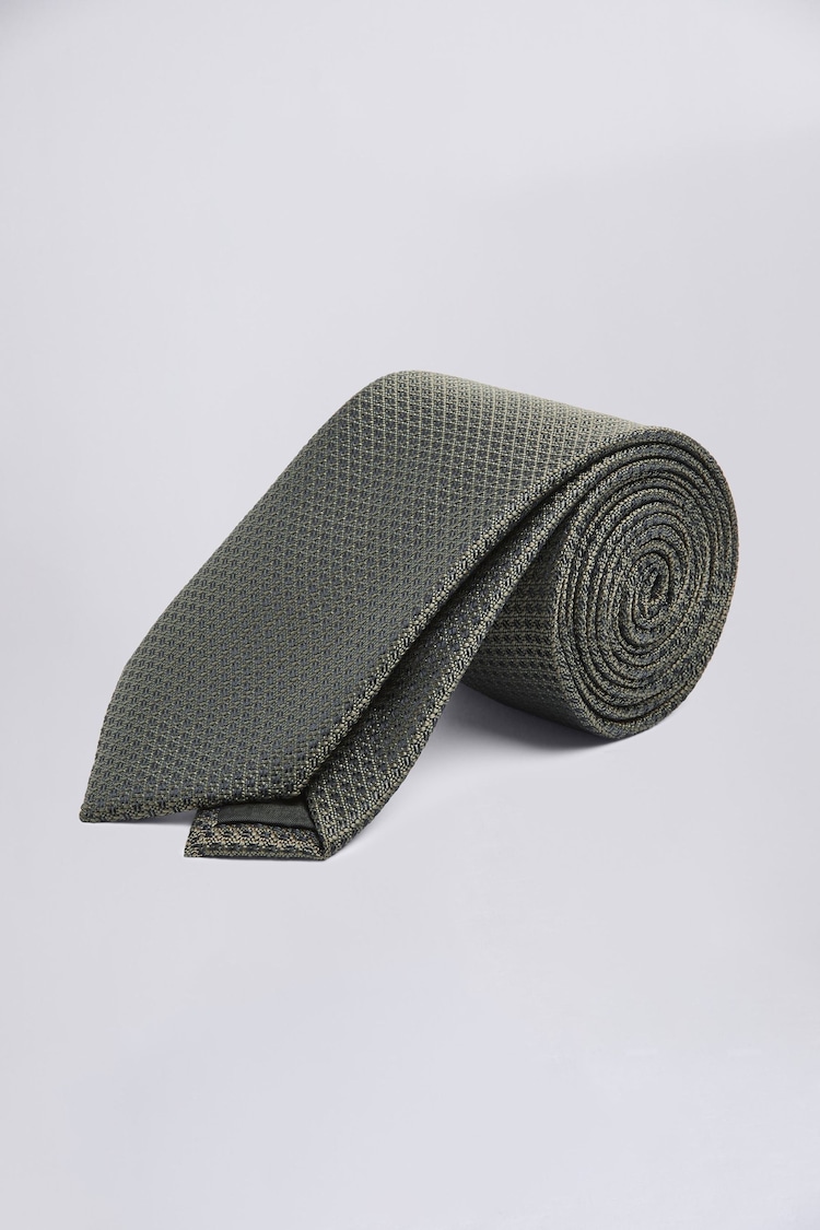 MOSS Sea Green Textured Tie - Image 1 of 2