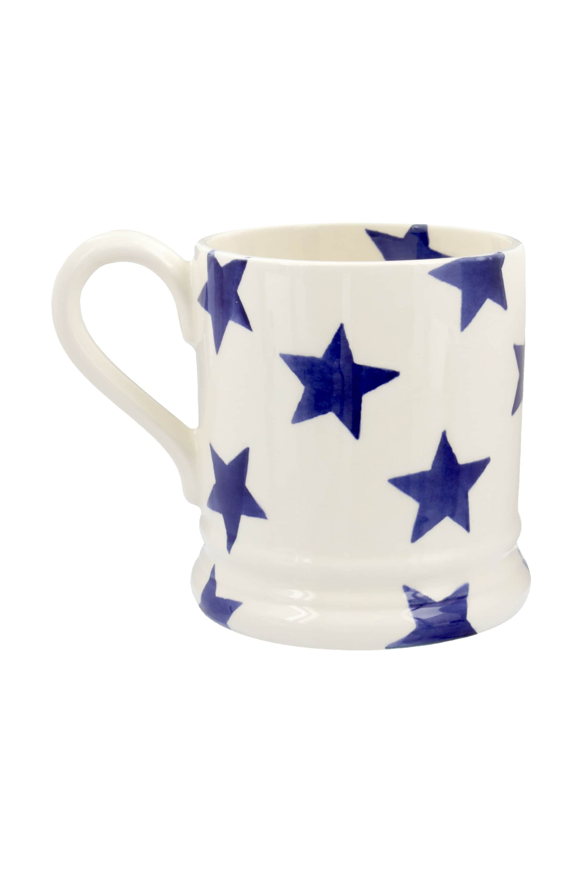 Emma Bridgewater Cream Blue Star Mug - Image 4 of 4