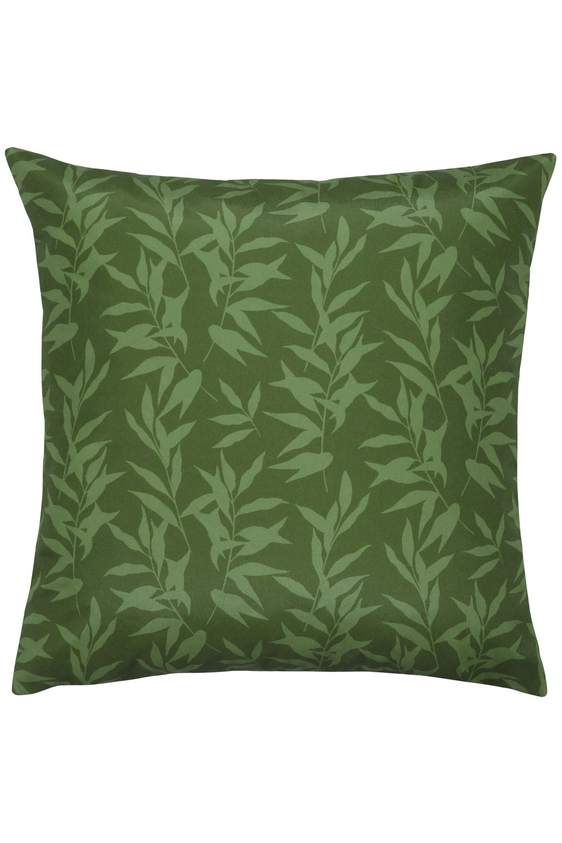 Evans Lichfield Blush Pink/Forest Green Cranes Outdoor Polyester Filled Cushion - Image 3 of 5