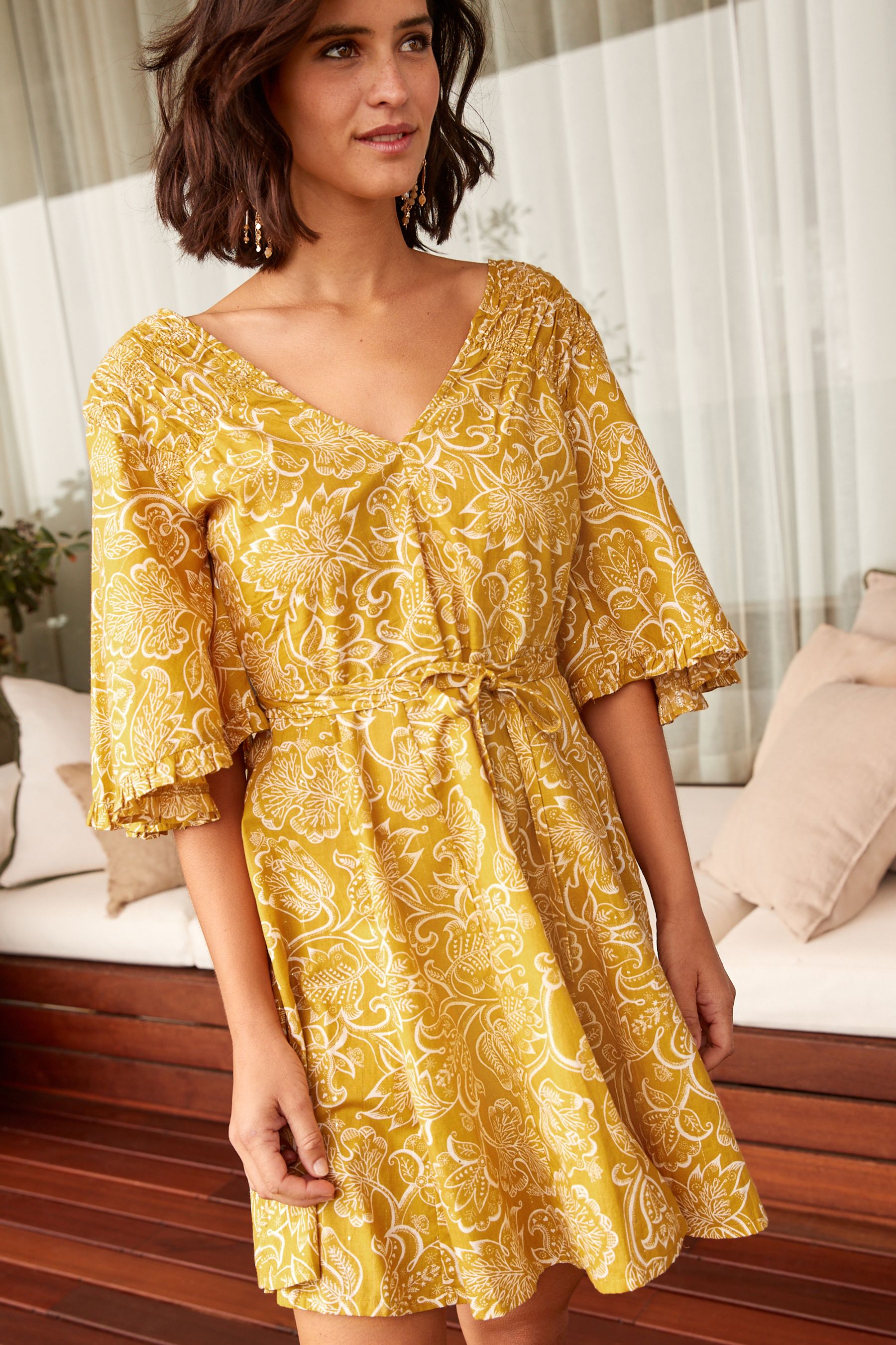 Next ochre dress shop