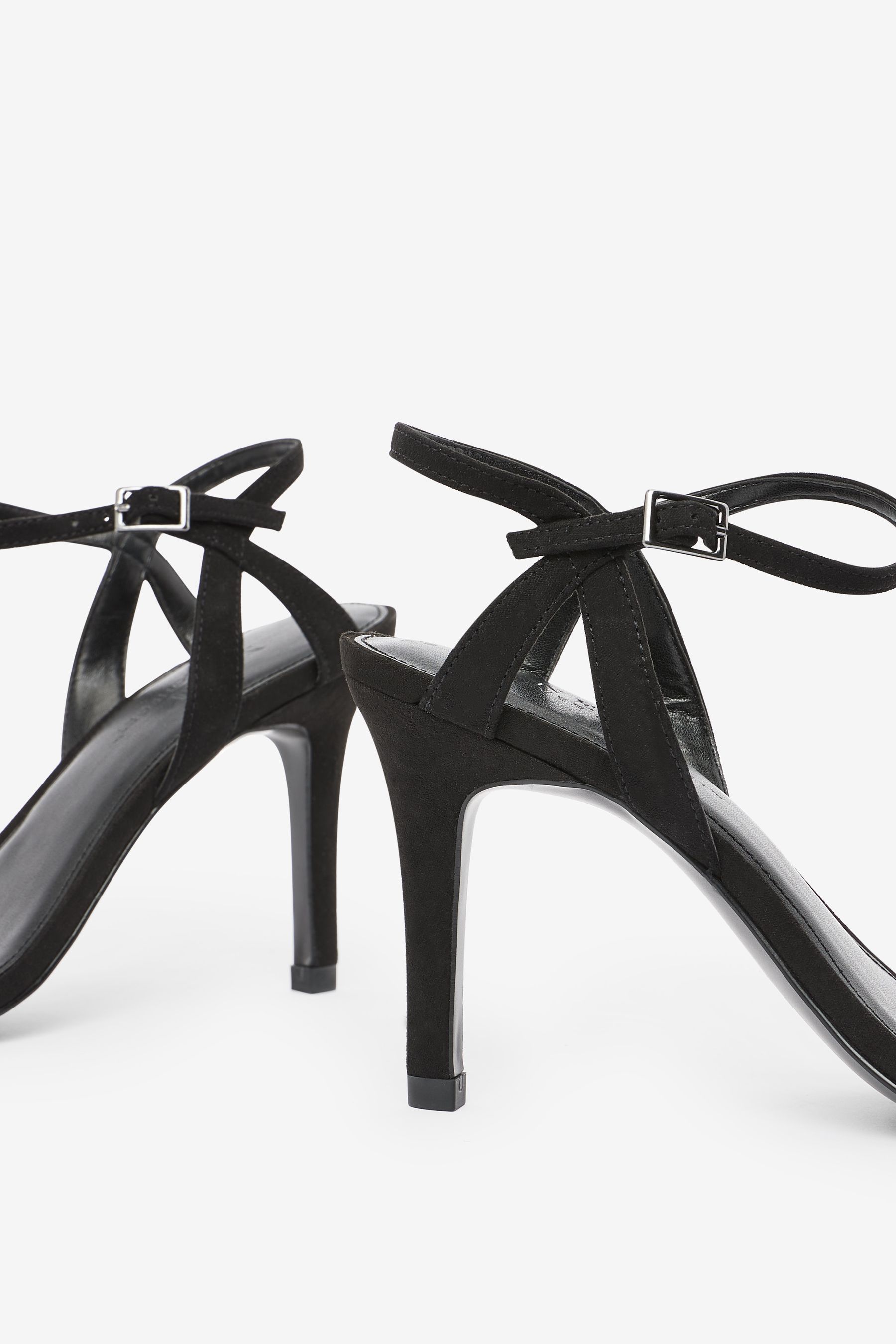 Buy Black Regular Wide Fit Forever Comfort Strappy Skinny Heel Sandals from the Next UK online shop