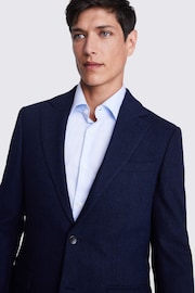 MOSS Tailored Fit Ink Herringbone Suit: Jacket - Image 5 of 5