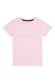 Jack Wills Pink Script T-Shirt - Image 4 of 6