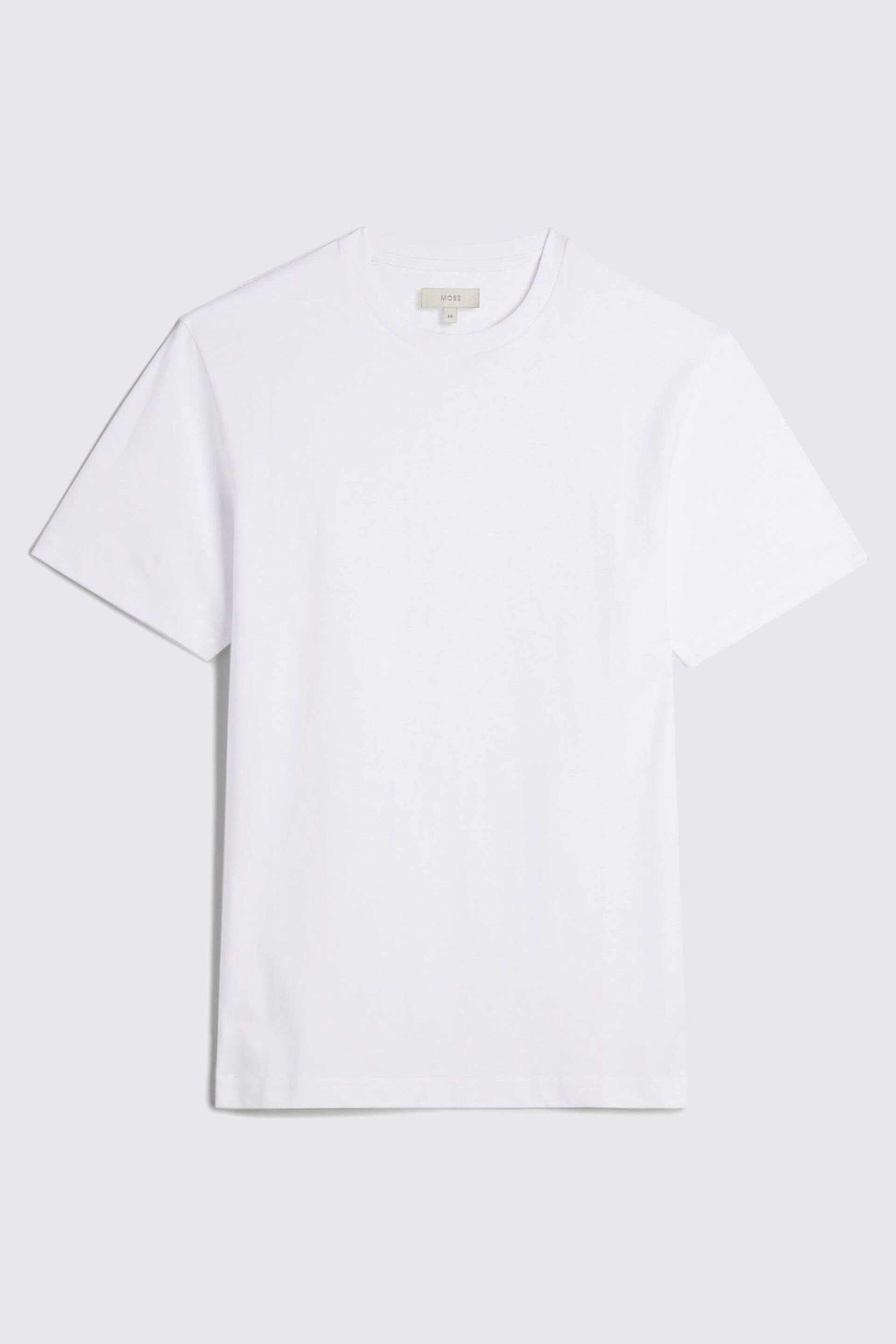 MOSS White Crew Neck T-Shirt - Image 4 of 4