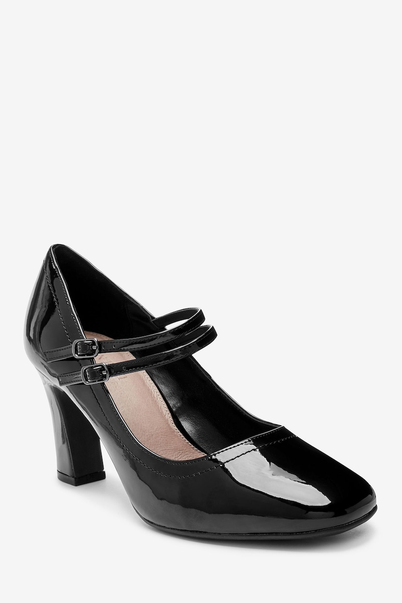 Black Patent Regular/Wide Fit Forever Comfort® Mary Jane Shoes - Image 4 of 7