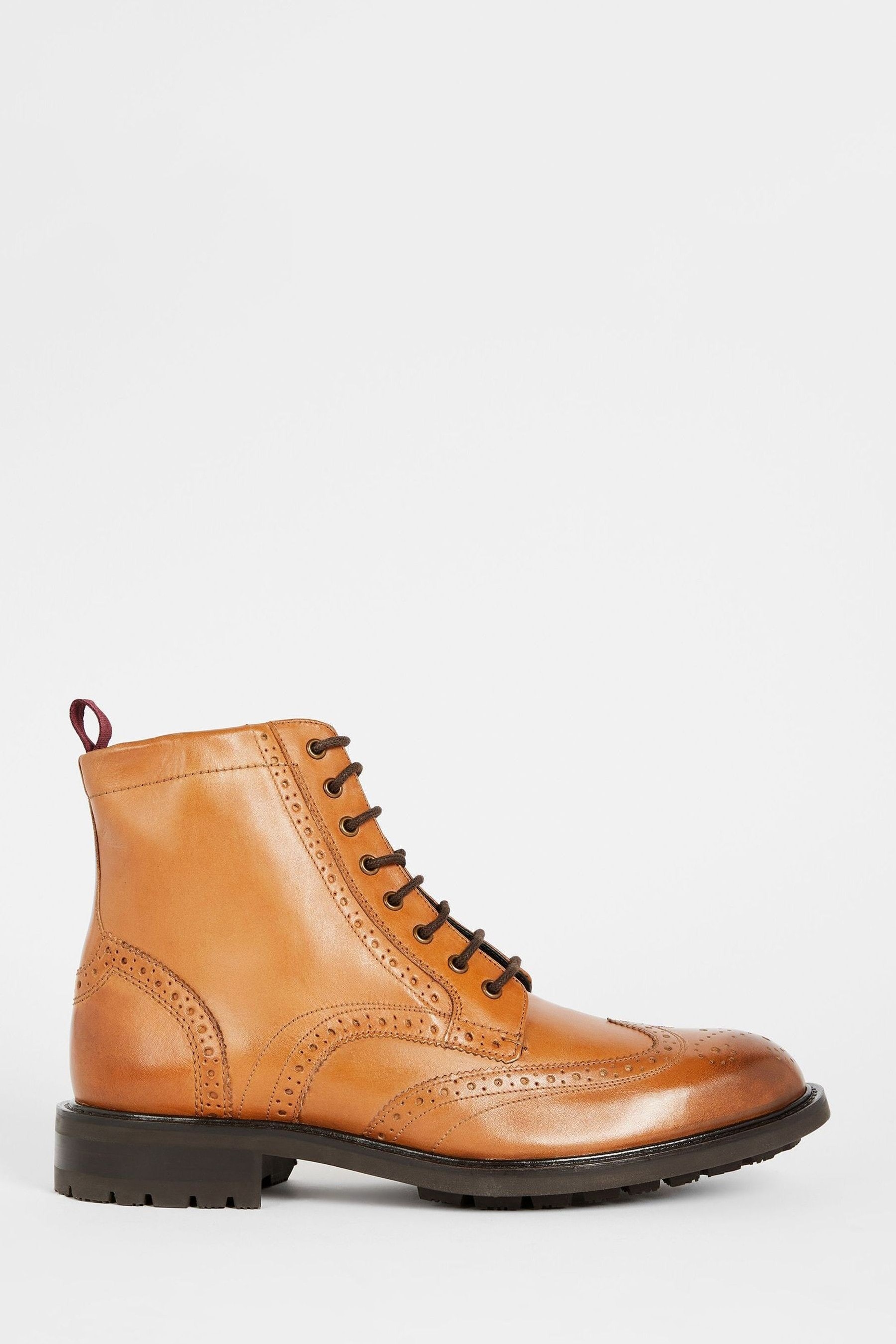 Buy Ted Baker Tan Brown Wadelan Lace Up Leather Boots from Next Luxembourg