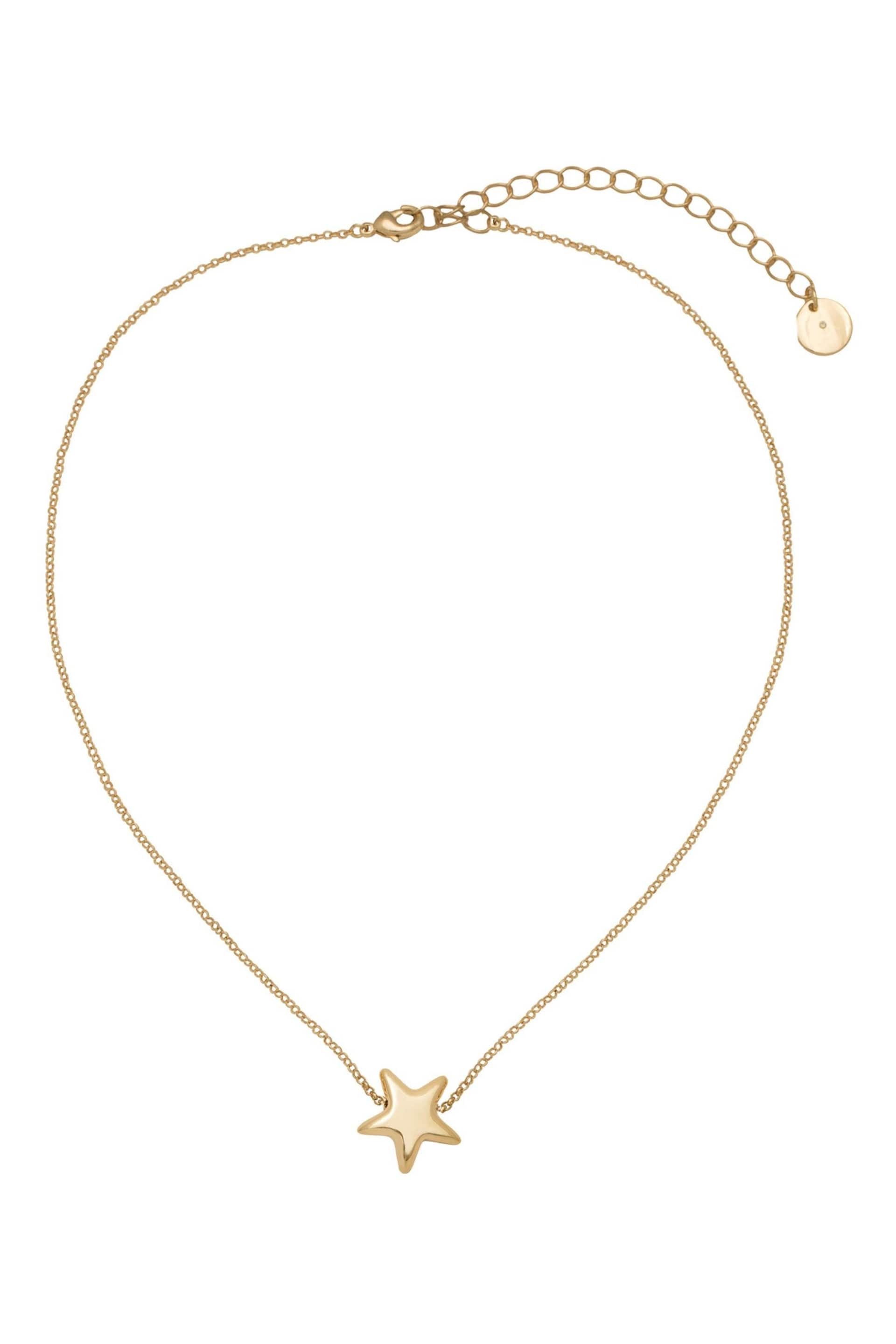 Caramel Jewellery London Gold Tone Star Choker Necklace - Image 2 of 5